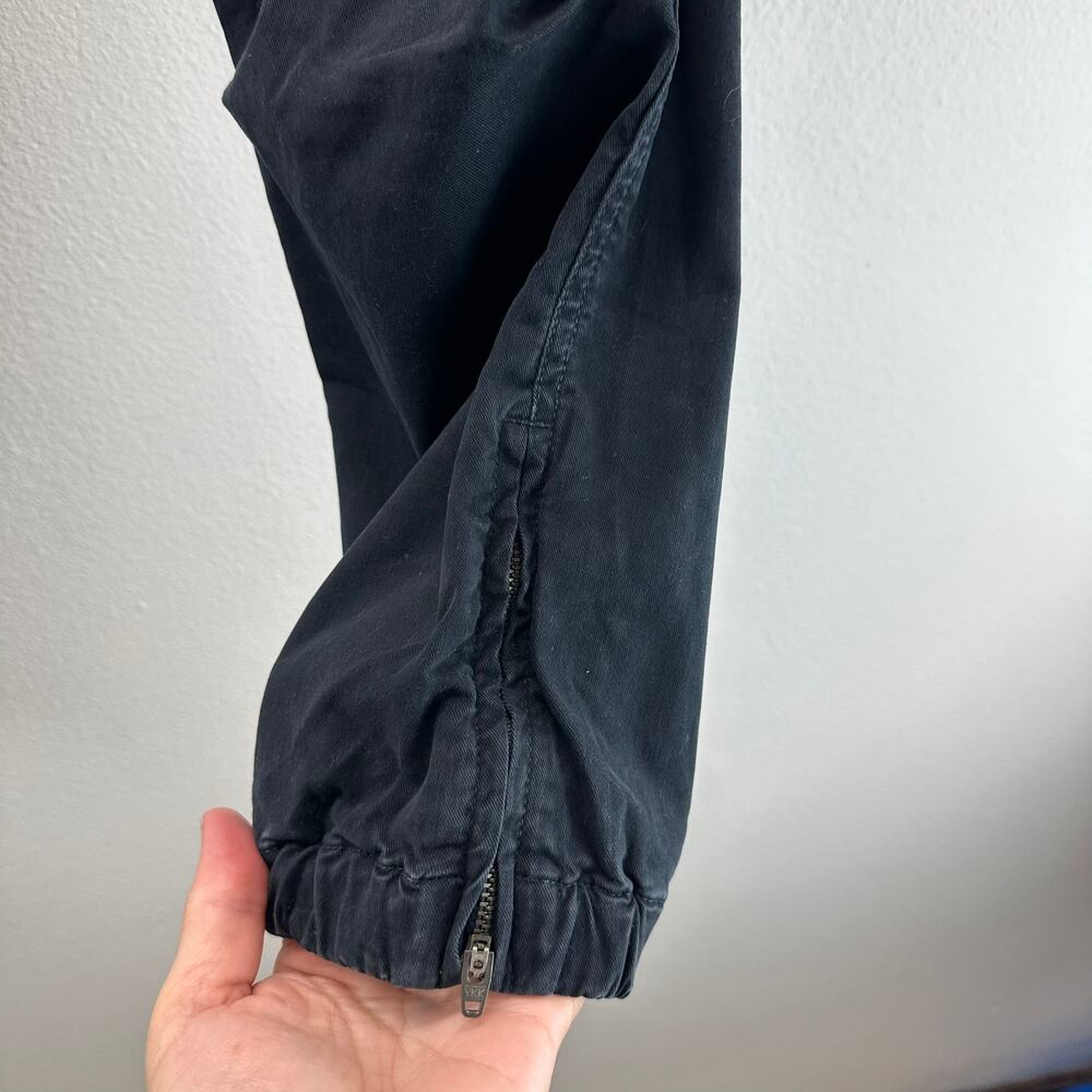 Nili Lotan Cropped French Military Pants Zip Jogger Ankle Carbon 8 - Picture 6 of 16